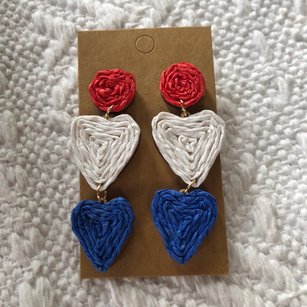 4th of July earrings!
